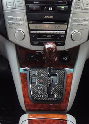 Carbon Fiber Gear Shift Cover Trim For LEXUS RX330 2004-2006 RX350 2006-2009