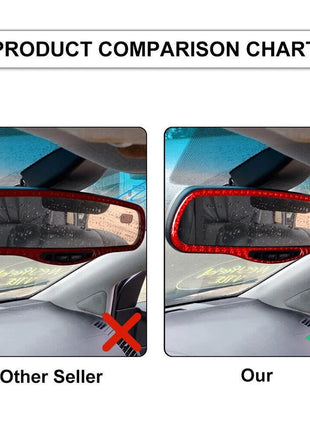 Red Carbon Fiber Interior Rearview Mirror Trim For Lexus RX330 RX350 2004-2009