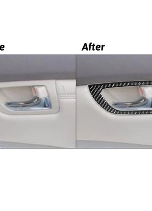 Carbon Fiber Rear Door Handle Cover Trim For LEXUS RX330 2004-06 RX350 2006-2009