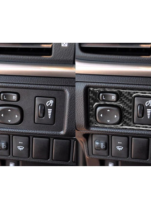 Carbon Fiber Interior Dim Light Control Cover Trim For Lexus CT200h 2011-2017
