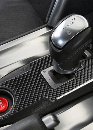 Carbon Fiber Gear Shift Panel Cover Trim Sticker For Nissan Gt-r R35 2008-2016