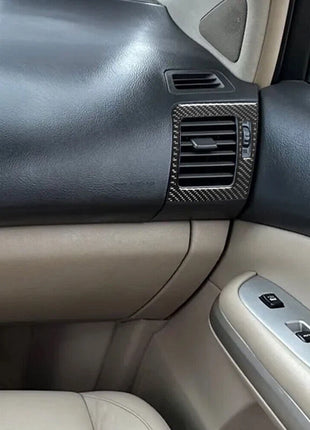 2x Carbon Fiber Side Air Vent Outlet Cover Trim For Lexus RX330 RX350 2004-2009