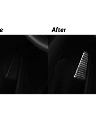 4Pcs Carbon Fiber Door Pull Inner Panel Cover Trim For Nissan Altima 2019-2022
