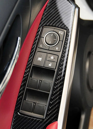 For Lexus IS250 IS350 2014-18 Carbon Fiber Window Switch Panel Trim Cover Type A