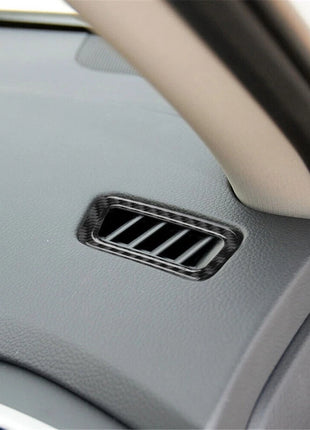 2pcs Carbon Fiber Dash Defogger Vent Cover Trim For Nissan Rogue 2014-2016