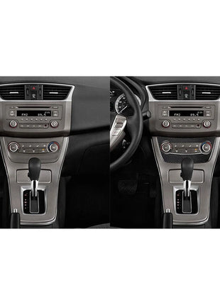 Carbon Fiber Central A/c Console Cover Trim For Nissan Sentra 2013-2019 Type A