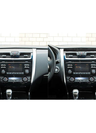 Carbon Fiber Front Warning Light Top Cover Trim For Nissan Altima 2013-2015