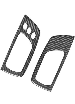 2Pcs Carbon Fiber Interior Front Door Handle Cover Trim For Lexus RX330 RX350