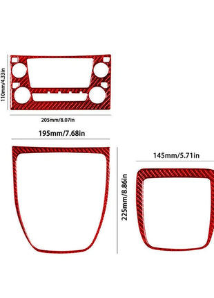 Red Carbon Fiber Interior Central Console Cover Trim For Lexus RX300 1998-2003 A