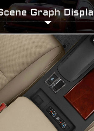 Carbon Fiber Seat Heated Button Cover Trim For Lexus RX350 RX450h 2010-2012