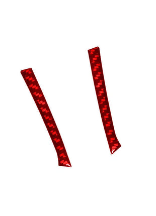 Red Carbon Fiber Audio Control Side Trim Strip For Lexus RX330 RX350 2004-2009