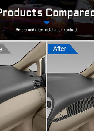 Carbon Fiber Glove Box Decorative Cover Trim For Lexus RX350 RX450h 2010-2012