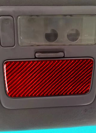 Red Carbon Fiber Interior Overhead Console Cover Trim For Lexus RX300 1998-2003