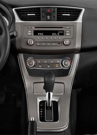 Carbon Fiber Central A/c Console Cover Trim For Nissan Sentra 2013-2019 Type A