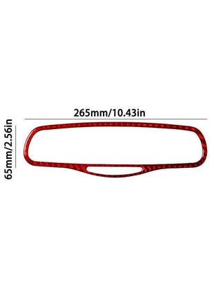 Red Carbon Fiber Interior Rearview Mirror Trim For Lexus RX330 RX350 2004-2009