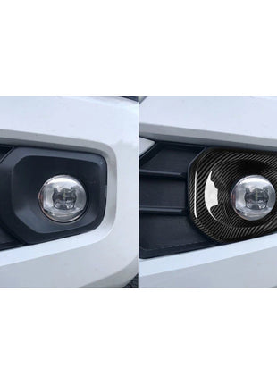 Real Dry Carbon Fiber Front Bumper Fog Light Lamp Cover For Toyota Tacoma 16-20