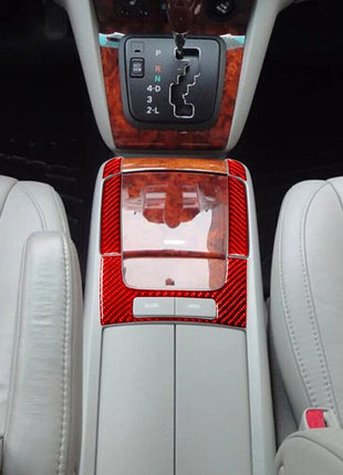 5Pcs Red Carbon Fiber Floor Console Panel Trim For LEXUS RX330 RX350 2004-2009