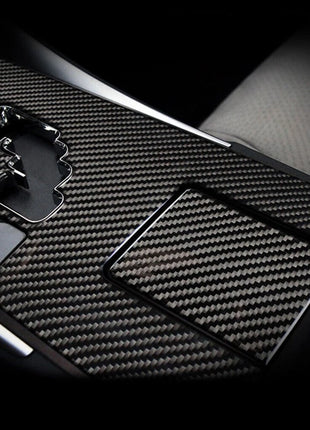 1x For Lexus IS250-350 2006-2012 Carbon Fiber Water Cup Holder Panel Cover Trim