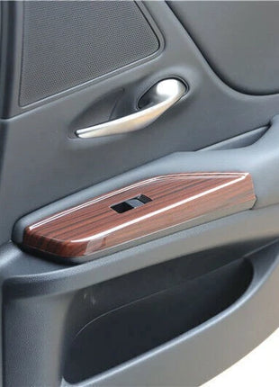 Window Lock Lift Panel Frame Trim 4* For Lexus ES250 300h 350 2019-2023 Red Wood