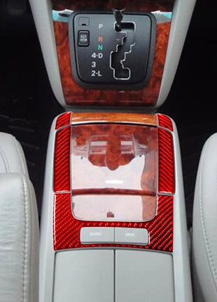 5Pcs Red Carbon Fiber Floor Console Panel Trim For LEXUS RX330 RX350 2004-2009