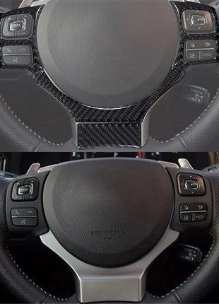 Carbon Fiber Steering Wheel Cover Trim For Lexus RC300 350 200T 2015-2020 Type B