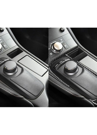 Carbon Fiber Interior Central Console Cover Trim For Lexus CT200 H 2011-2017