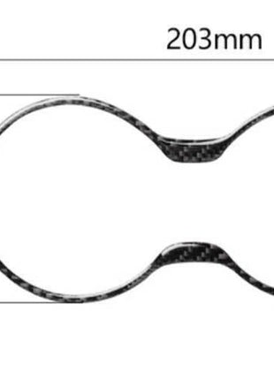 Middle Console Water Cup Frame Trim For Lexus RX350 450h 16-19 Real Carbon Fiber