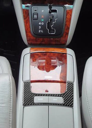 Carbon Fiber Floor Console Storage Button Panel Cover Trim For LEXUS RX330 RX350