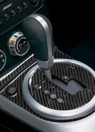 1Set For Nissan 350Z 2006-2009 Carbon Fiber Interior Gear Shift Panel Trim Cover