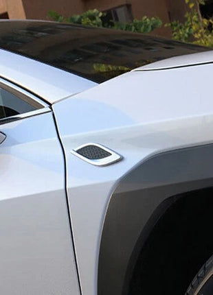 2P Chrome Body Side Fender Air Outlet Cover Trim 2P For Lexus RX350 450h 2016-22