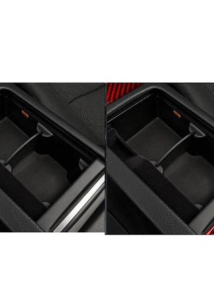 3Pcs Red Carbon Fiber Central Control Panel Trim Cover For Nissan 350Z 2006-2009