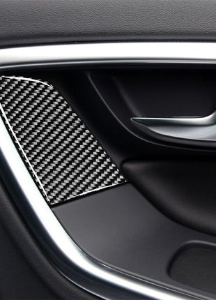 4Pcs Carbon Fiber Window Switch Button Cover Trim For Volvo V60 2010-2017 Type A