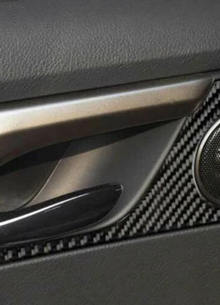 Inner Door Horn Frame Cover Trim 2* For Lexus RX350 450h 16-19 Real Carbon Fiber