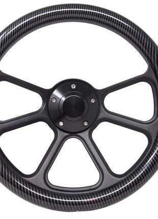 For Buick Envision 2014-2018 Carbon Fiber Interior Steering Wheel Button Cover