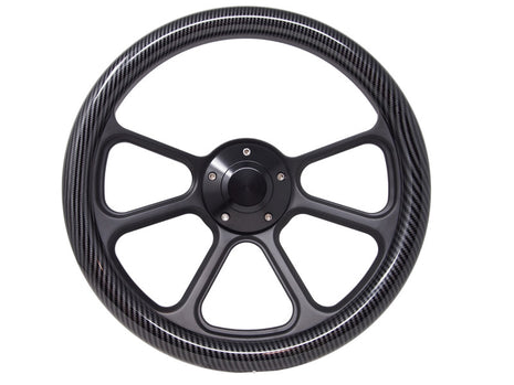 For Buick Envision 2014-2018 Carbon Fiber Interior Steering Wheel Button Cover