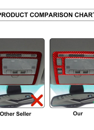 Red Carbon Fiber Overhead Console Frame Trim For LEXUS RX330 RX350 2004-2009