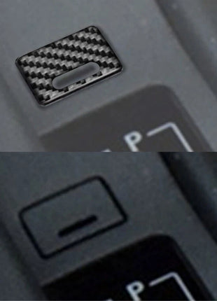 Carbon Fiber Gear Shift Button Cover Trim For Lexus RC300 RC350 RC200T 2015-2020