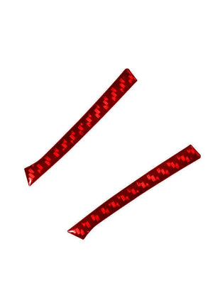 Red Carbon Fiber Audio Control Side Trim Strip For Lexus RX330 RX350 2004-2009