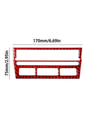 Red Carbon Fiber Navigation Control Trim For LEXUS RX330 RX350 2004-2009