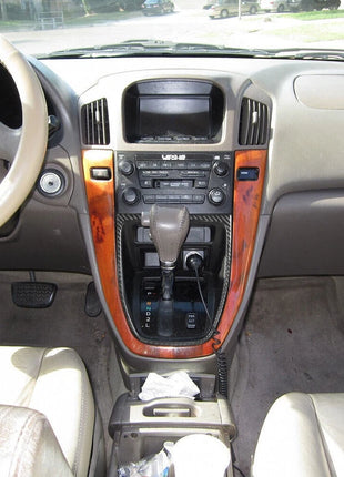 Carbon Fiber Interior Gear Shift Surround Cover Trim For Lexus RX300 1998-2003
