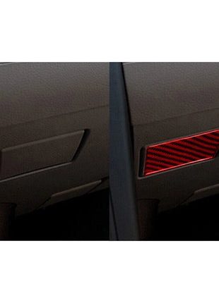 Red Carbon Fiber Copilot Storage Box Locker Cover Trim For Nissan 350z 2003-2005