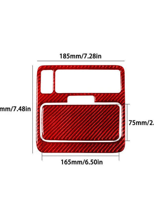 2x Red Carbon Fiber Interior Overhead Light Cover Trim For Lexus RX300 1998-2003