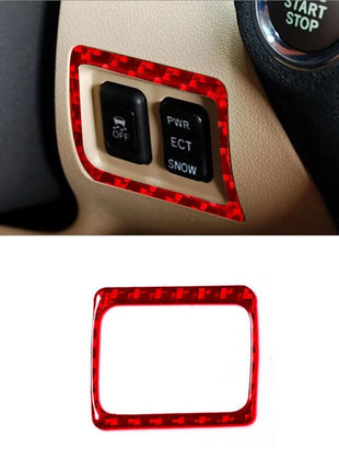 13Pcs Red Carbon Fiber Inner Full Set Cover Trim For Lexus IS250 IS350 2006-2012
