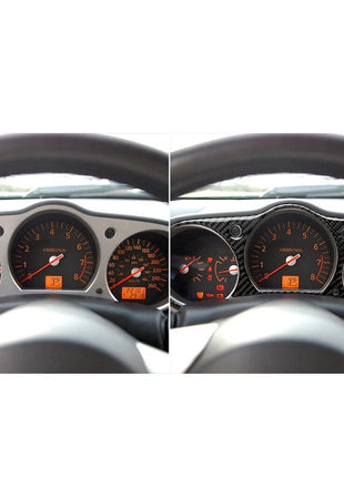 Carbon Fiber Interior Instrument Cluster Cover Trim For Nissan 350Z 2006-2009