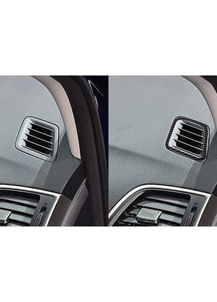 Carbon Fiber Front Defogger Air Outlet Frame Trim For Nissan Sentra 2013-2019