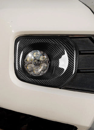 Real Dry Carbon Fiber Front Bumper Fog Light Lamp Cover For Toyota Tacoma 16-20