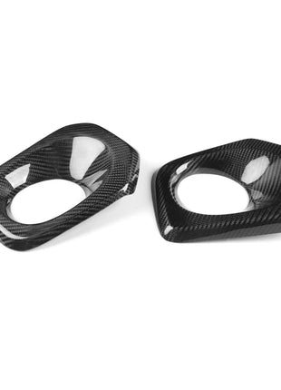 Real Dry Carbon Fiber Front Bumper Fog Light Lamp Cover For Toyota Tacoma 16-20