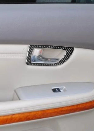 Carbon Fiber Rear Door Handle Cover Trim For LEXUS RX330 2004-06 RX350 2006-2009