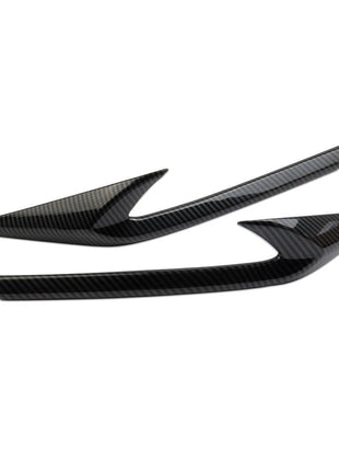 Carbon Fiber Style Rear Bumper Side Trim Cover For 2022-23 Lexus NX 250 350 350h