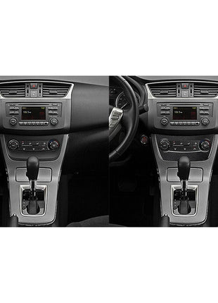 Carbon Fiber Central A/c Console Cover Trim For Nissan Sentra 2013-2019 Type A